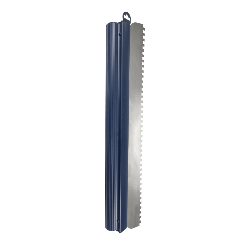 Refina Notched Spatula-rule 650mm C4 Square Notch 8x8x8mm Stainless Steel Roll Grip 228286