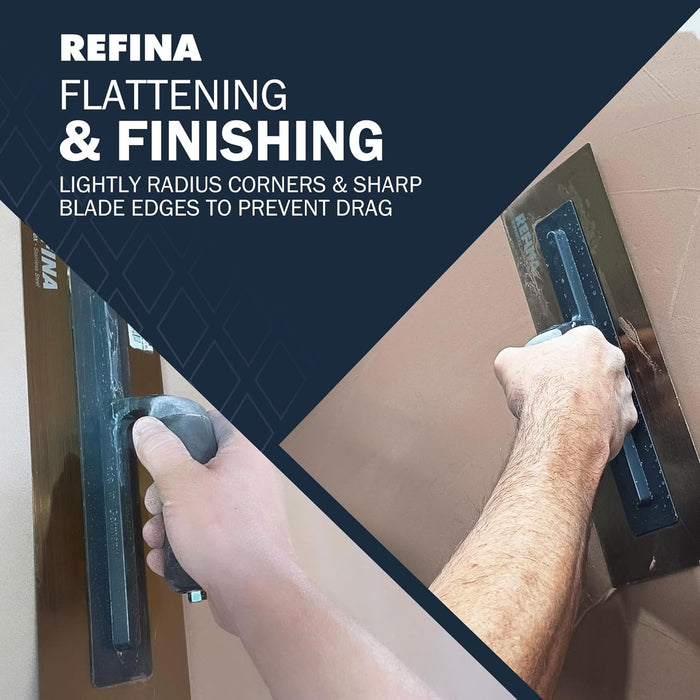 Refina SUPERFLEX-3 450X125MM Stainless Steel Soft Grip Trowel 228298