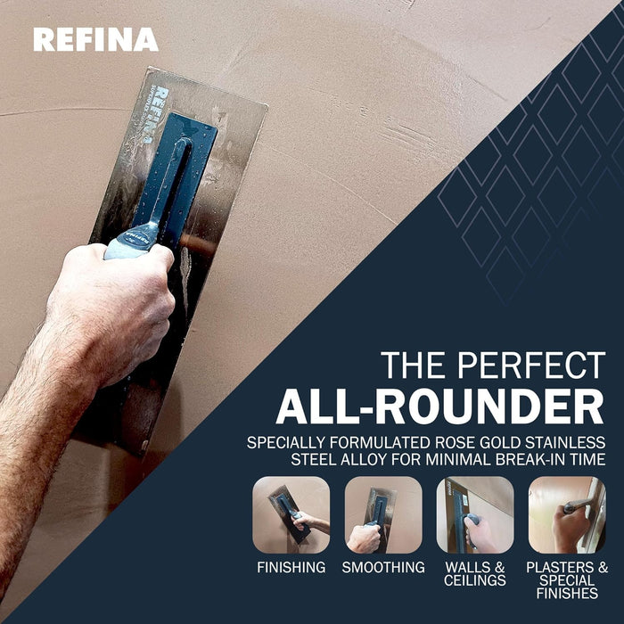 Refina SUPERFLEX-3 360X125MM Stainless Steel Soft Grip Trowel 228294