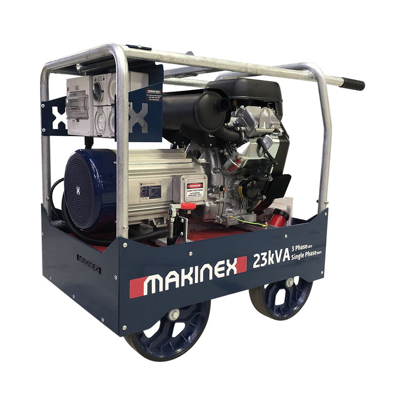 Makinex 23 kVA 415V Single/Three-phase Power Generator GEN-23P - Betontools Australia