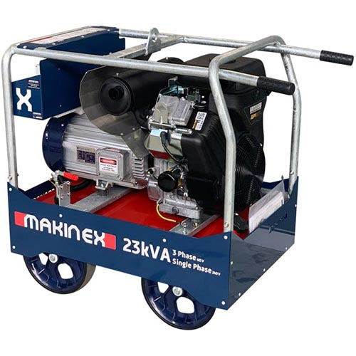 Makinex 23 kVA 415V Single/Three-phase Power Generator GEN-23P - Betontools Australia
