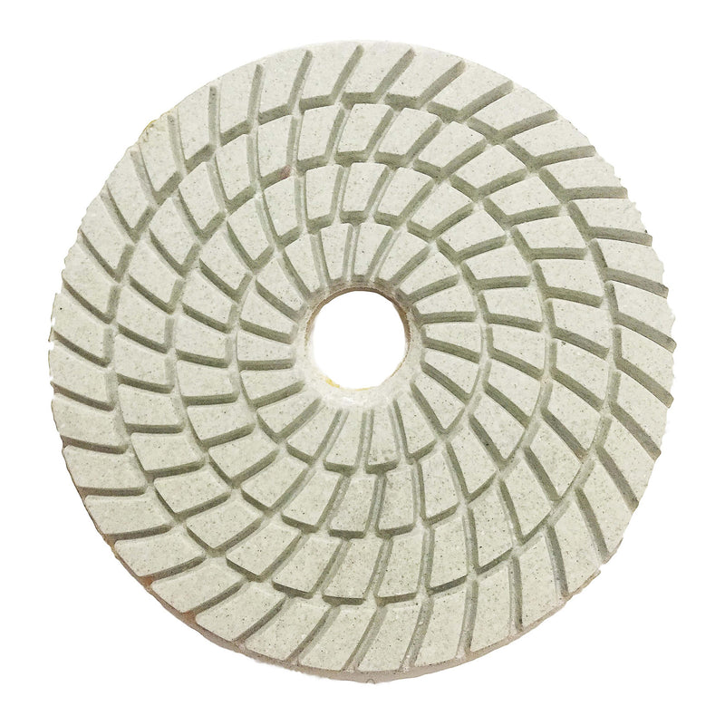 Dry Polishing White Pads For Concrete 100mm 400# Grit Thor-2699 - Betontools Australia