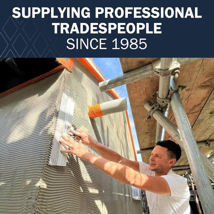 Refina 249x145mm 8mm Twist Tooth Oval Grip Toothed Render Scratch Float Scraper - 281314