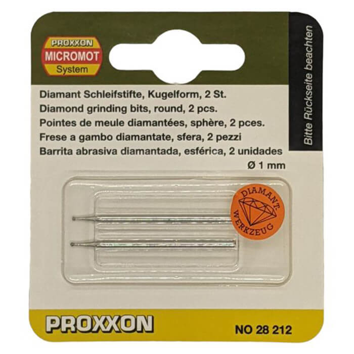 PROXXON Diamond Round Grinding Bits - PKT of 2