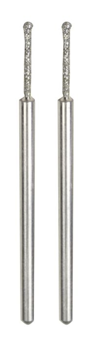 Proxxon Ball Shaped Diamond Coated Grinding Bits  - Pkt of 2