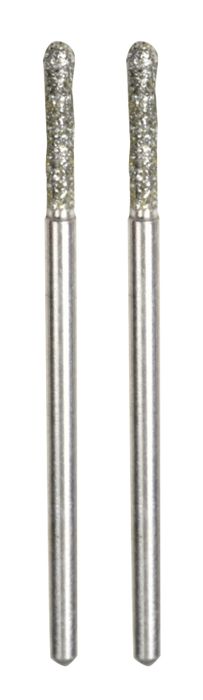 Proxxon Ball Shaped Diamond Coated Grinding Bits  - Pkt of 2