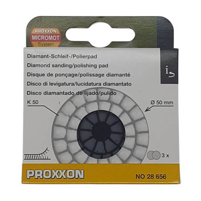 Proxxon Diamond Sanding / Polishing Pads - Pkt of 3
