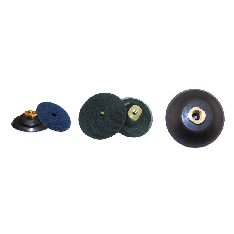 Rubber Back Holders For Polishing M14 Black Pads 100mm THOR-2919 - Betontools Australia
