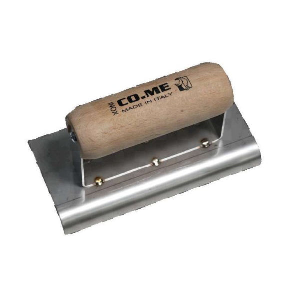 CO.ME 150 x 100 + 40 x 1.5 Concrete Edger Inox Stainless Steel - 299