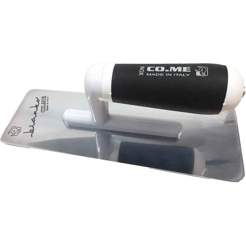 CO.ME 240 x 100 x 0.3 mm Trowel Bianko Mirror Polished Trapezoidal Finishing - 310CHFXBI100