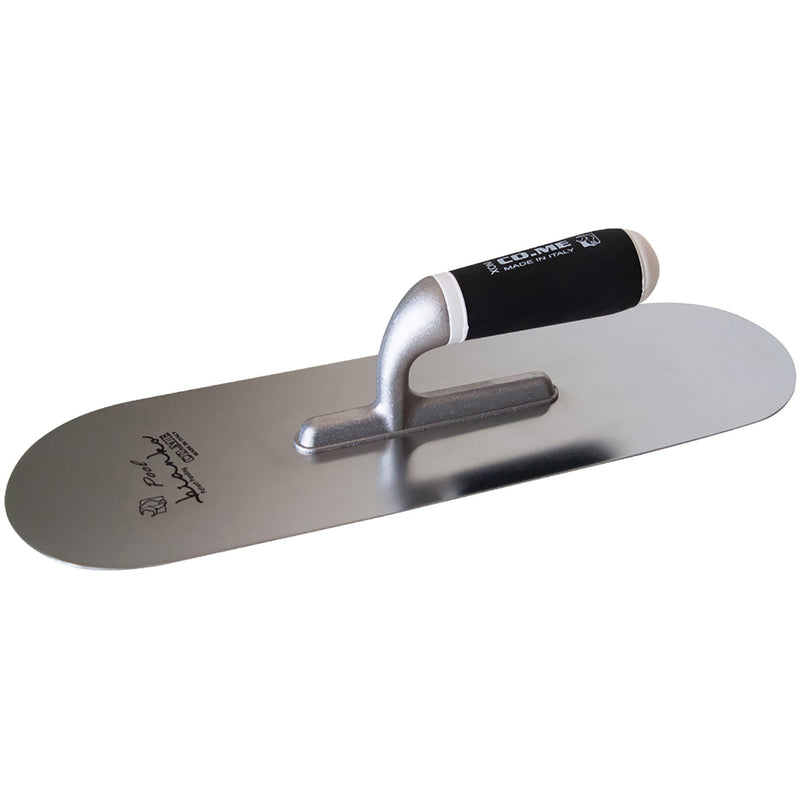 CO.ME 10" X 3" X 0.6mm Bianko POOL Trowel - 383BI250 - Betontools Australia