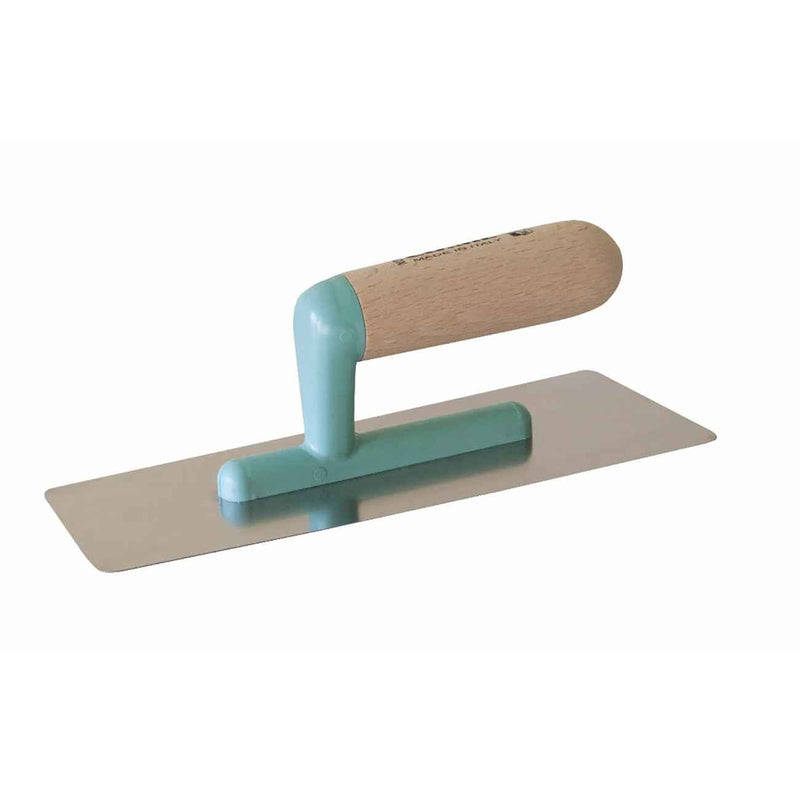 CO.ME 240 X 100 X 0.3 Turquoise ABS Lightflex Venetian Trowel Wood Handle 310CHFX240