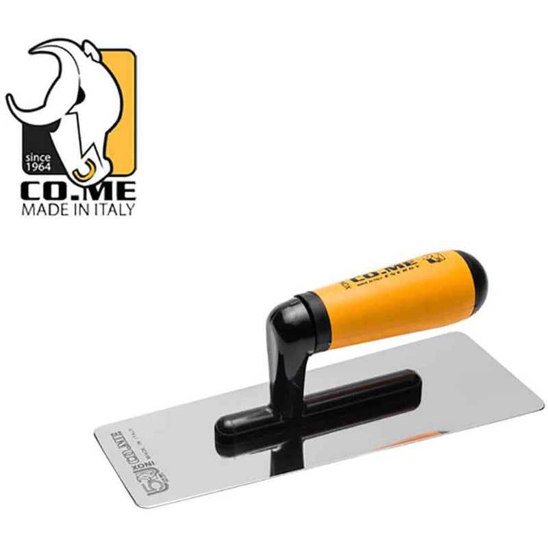 CO.ME Stainless Steel Mirror-Polished 280mm Venetian Trowel 310LEN280
