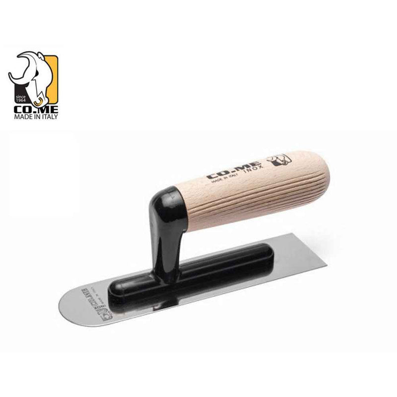 CO.ME Mirror Polished Small Trowel with Rounded Front Venetian Trowel 310LU-B