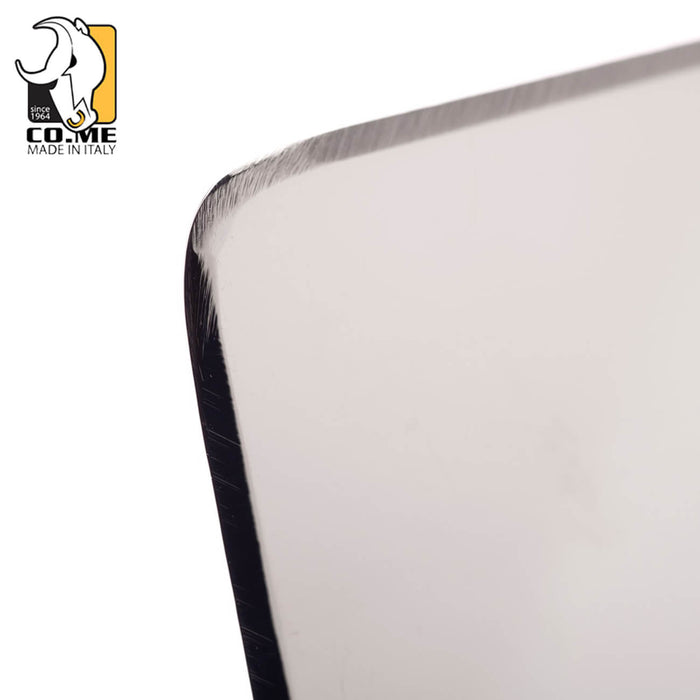 CO.ME Venetian Trowel 3 Sides Beleved + 1 Side Notched 4 X 3 with Plastic Handle 310PLUH