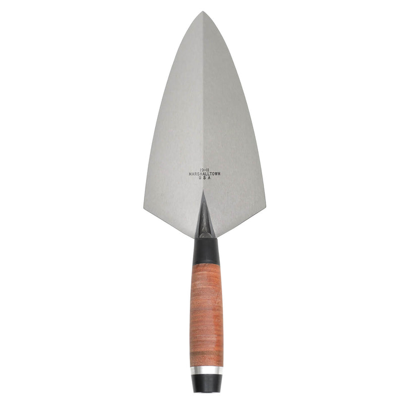 Marshalltown 305x152mm Philadelphia Brick Trowel - Leather Handle - 19L12 - 10114