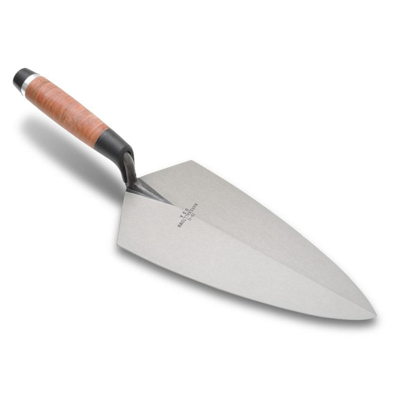 Marshalltown 305x152mm Philadelphia Brick Trowel - Leather Handle - 19L12 - 10114