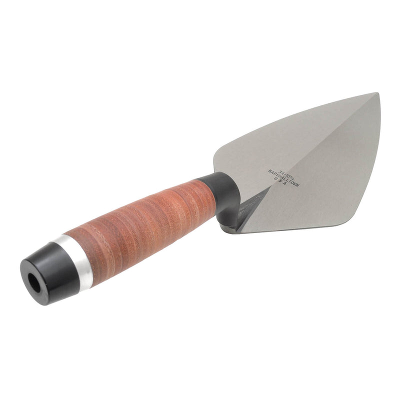 Marshalltown 305x146mm Wide London Brick Trowel - Leather Handle - 34L12 - 10354