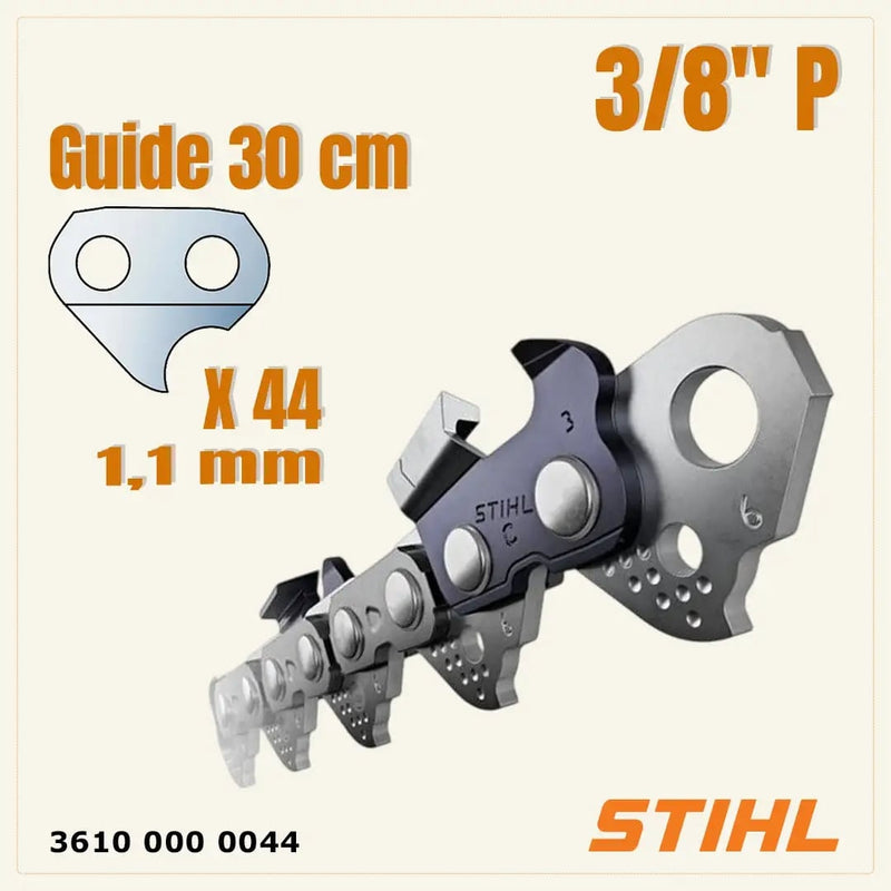 STIHL 3610 000 0044 Picco Micro Mini 3 (PMM 3), 3/8" 12" Loop (44 Drive Links)