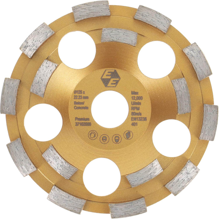 Eibenstock Diamond Grinding Wheel Ø 125mm - Premium- for Concrete (Gold)