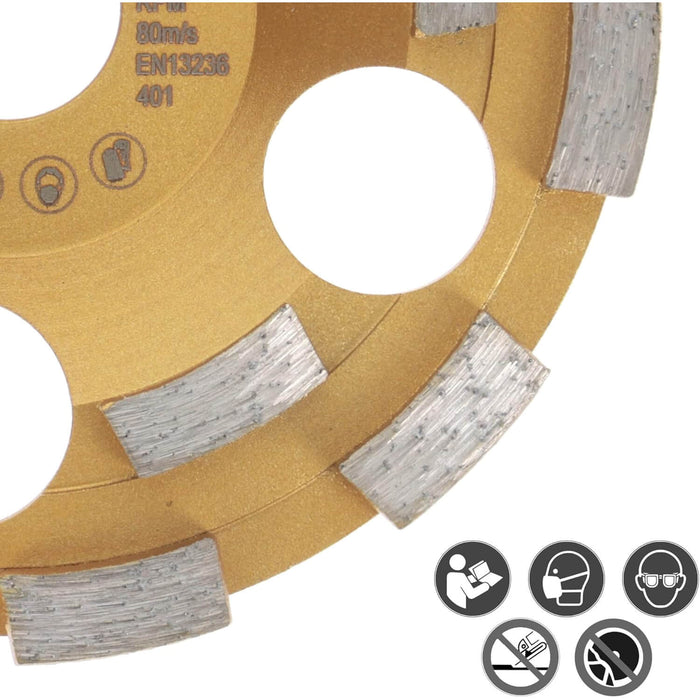 Eibenstock Diamond Grinding Wheel Ø 125mm - Premium- for Concrete (Gold)