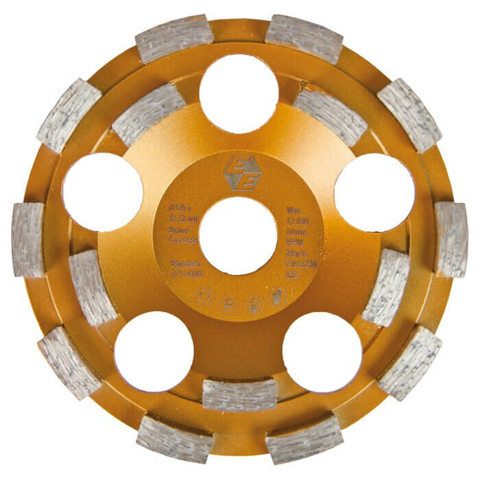 Eibenstock Diamond Grinding Wheel Ø 125 Mm - Standard- for Concrete (Gold)