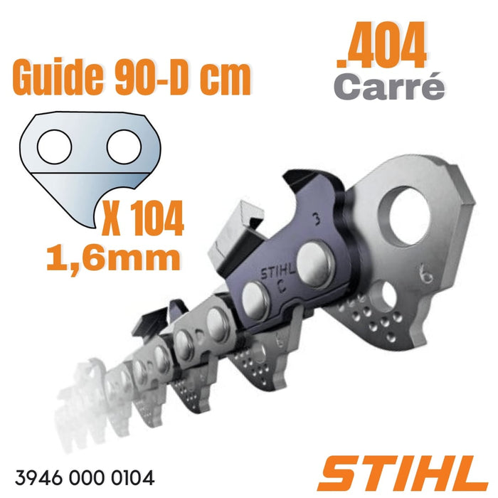 STIHL 3946 000 0104 36" Loop (104 Drive Links)404 .063 Rapid Super (46RS) Chains