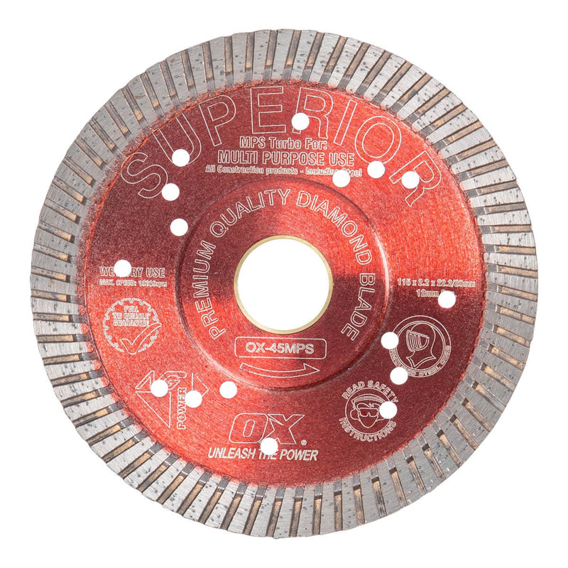 OX MPS SUPERIOR Turbo Diamond Blade