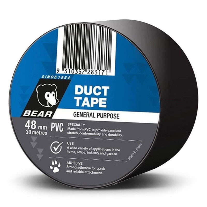 Norton Clipper BEAR PVC Duct Tape - Black - 63642583589