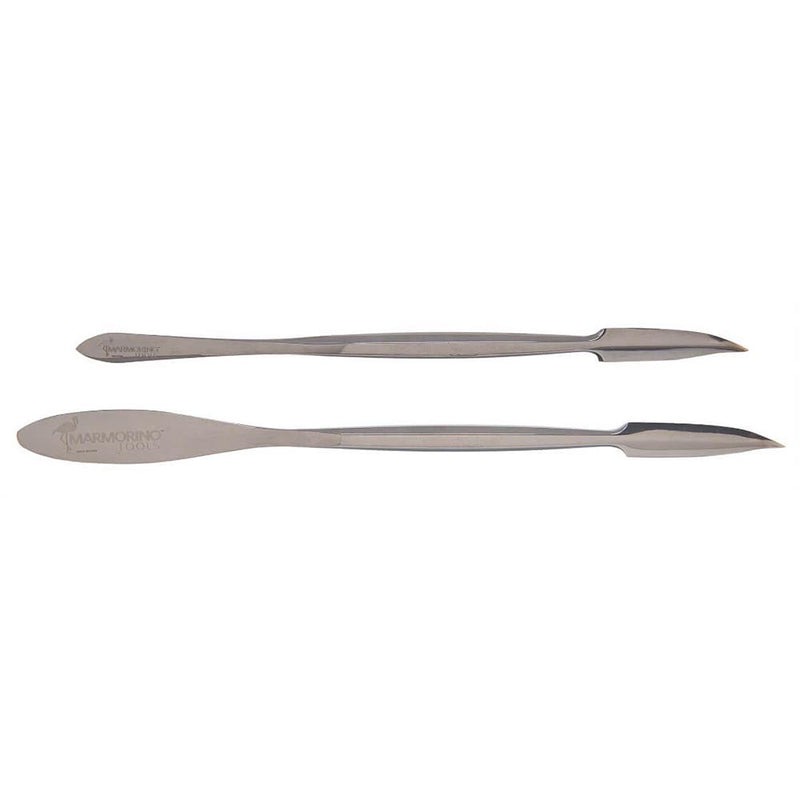Marmorino Tools 180mm Stainless Steel Groove Hook Spatulas 69148 - Betontools Australia