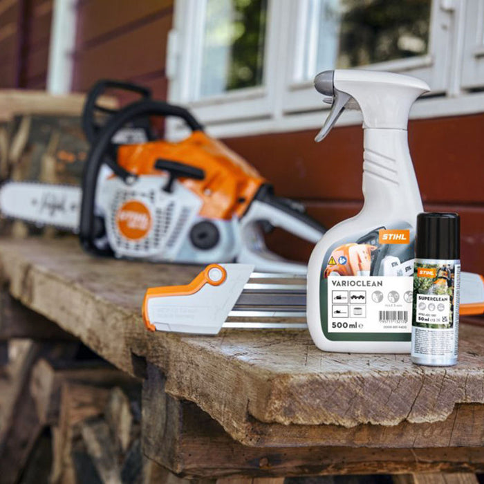 STIHL Varioclean Desolves & Removes Organic Residue