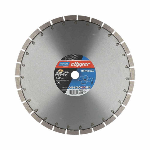Norton Clipper 400 x 25.4/15mm Silencio Segmented Diamond Blade for Brick Cutting - Betontool