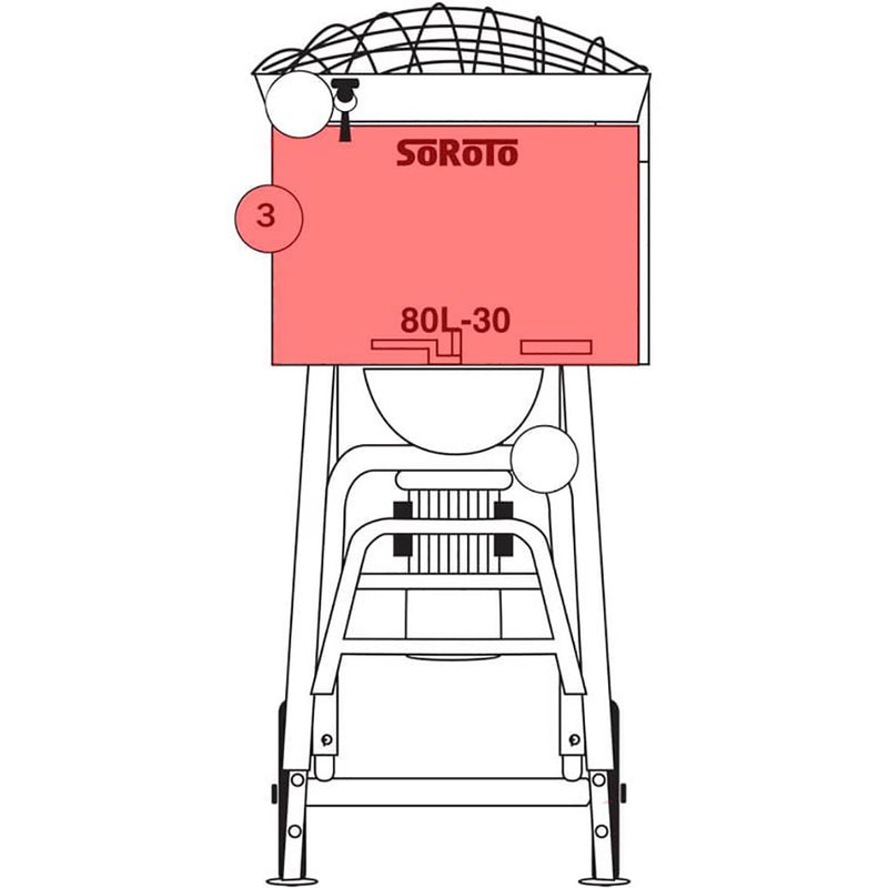 SoRoTo Mixer drum incl. Mixer gate, complete set 80.003