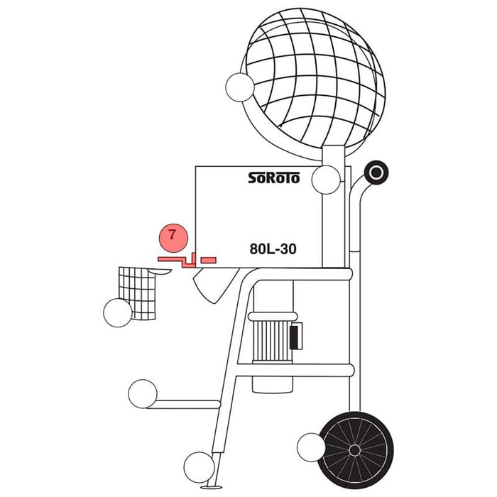 SoRoTo Mixer gate incl. Bolt 80.007 - Beton Tools — Betontools Australia