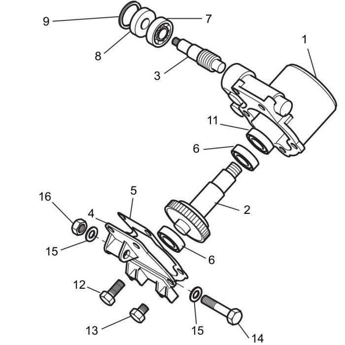 Belle Mini Worm Shaft 900/24701