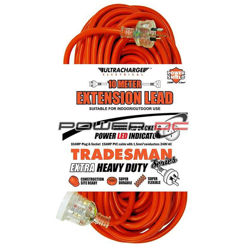 Ultracharge Tradesman 10m Heavy Duty EXT Lead - UR240/10T - Betontools Australia