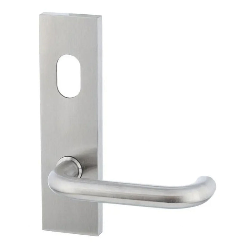 Dormakaba External Square End Plate with Cylinder Hole & 70 Lever 6600/70SS