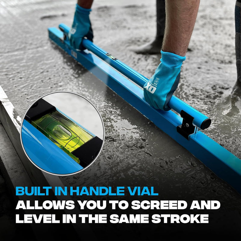 OX Professional Concrete Screed with vial