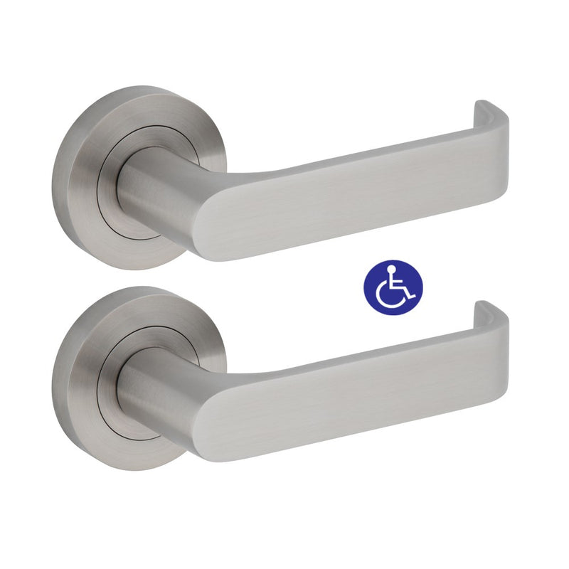 Dormakaba Furniture Coastal Round Rose Pair with Torquay Lever SSS - 4300/37SSS