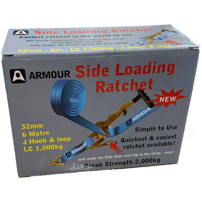 Gladiator 32mm x 6m Armour Side Loading Ratchet ART07 - Betontools Australia
