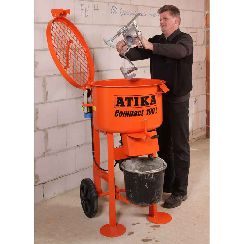 Atika Compact 100Ltr Pan-Mortar Mixer