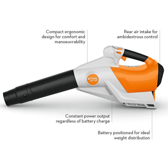 STIHL BGA250 Battery Cordless Blower AP System - Skin Only BA06 011 5900