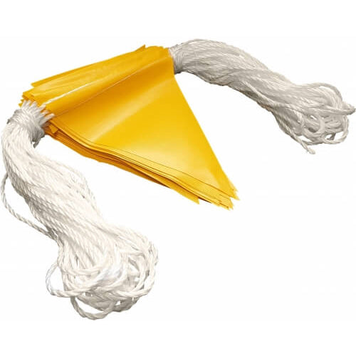 Maxisafe Bunting Flag Line Yellow 30m BBF703