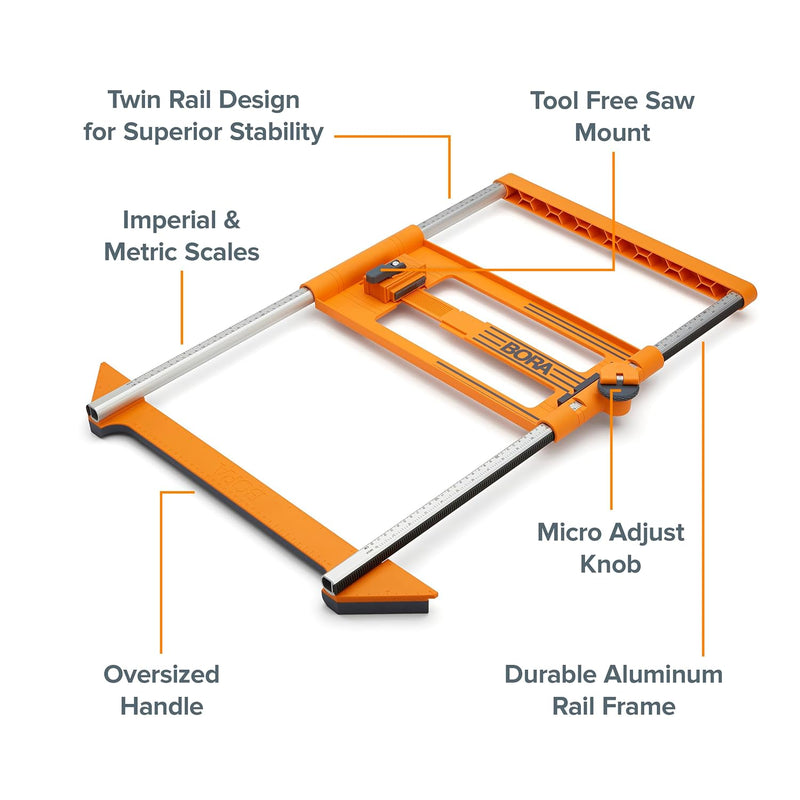 BORA NGX Twin Rail Rip Guide - BR-546250