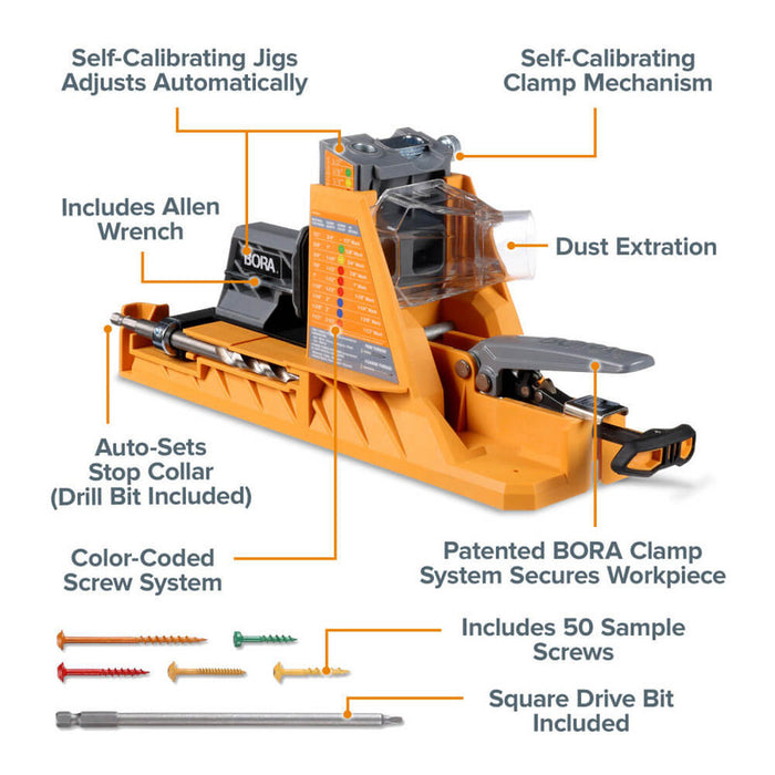 BORA Automatic Pocket Hole Jig