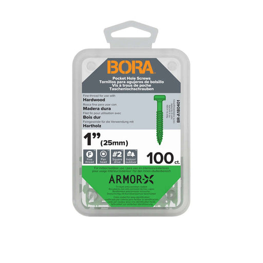 BORA Screws Fine, 1" (25mm) - 100-pcs