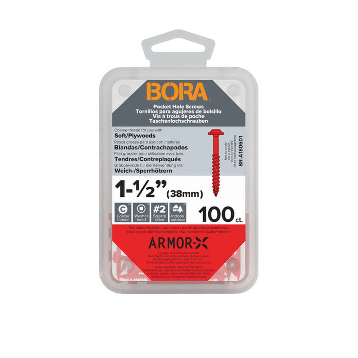 BORA Screws Coarse 1¼" (32mm) - 100-pcs
