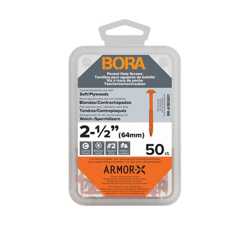 BORA Screws 2-1/2-Inch Coarse 50-pcs