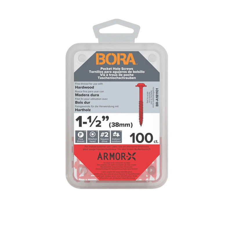 BORA Screws 1-1/2-Inch Fine 100-pcs