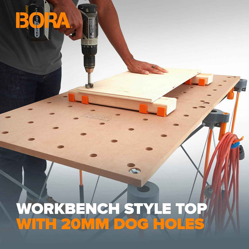 BORA Centipede Table Top - Pair - 20mm Dog Holes - BR-CK22TM
